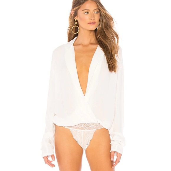 Free People Elsa Bodysuit in Cream - Picture 3 of 11